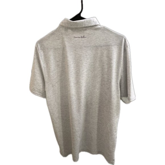 Travis Mathew Casual Gray Short Sleeve Polo Shirt Men's Size M - Picture 2 of 8